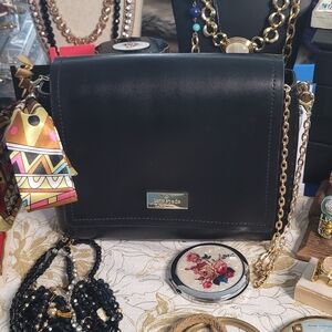 Kate Spade Black and Gold Crossbody Bag